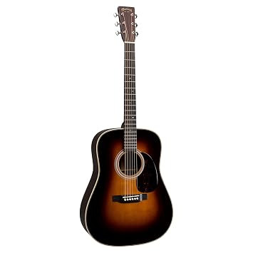 Martin Guitar Standard Series Acoustic Guitars, Hand-Built Martin Guitars with Authentic Wood HD-28 Sunburst