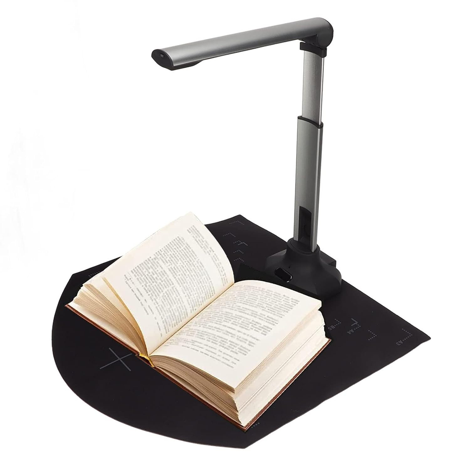 SIK Book Document Scanner Foldable Smart Document Camera, Capture Size A3 A4, 12 Million Pixels, OCR Text Recognition, Support PDF, Word, Excel, TXT Text Documentation