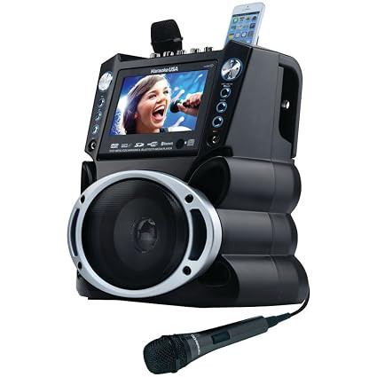 Karaoke USA GF840 Portable System, Black