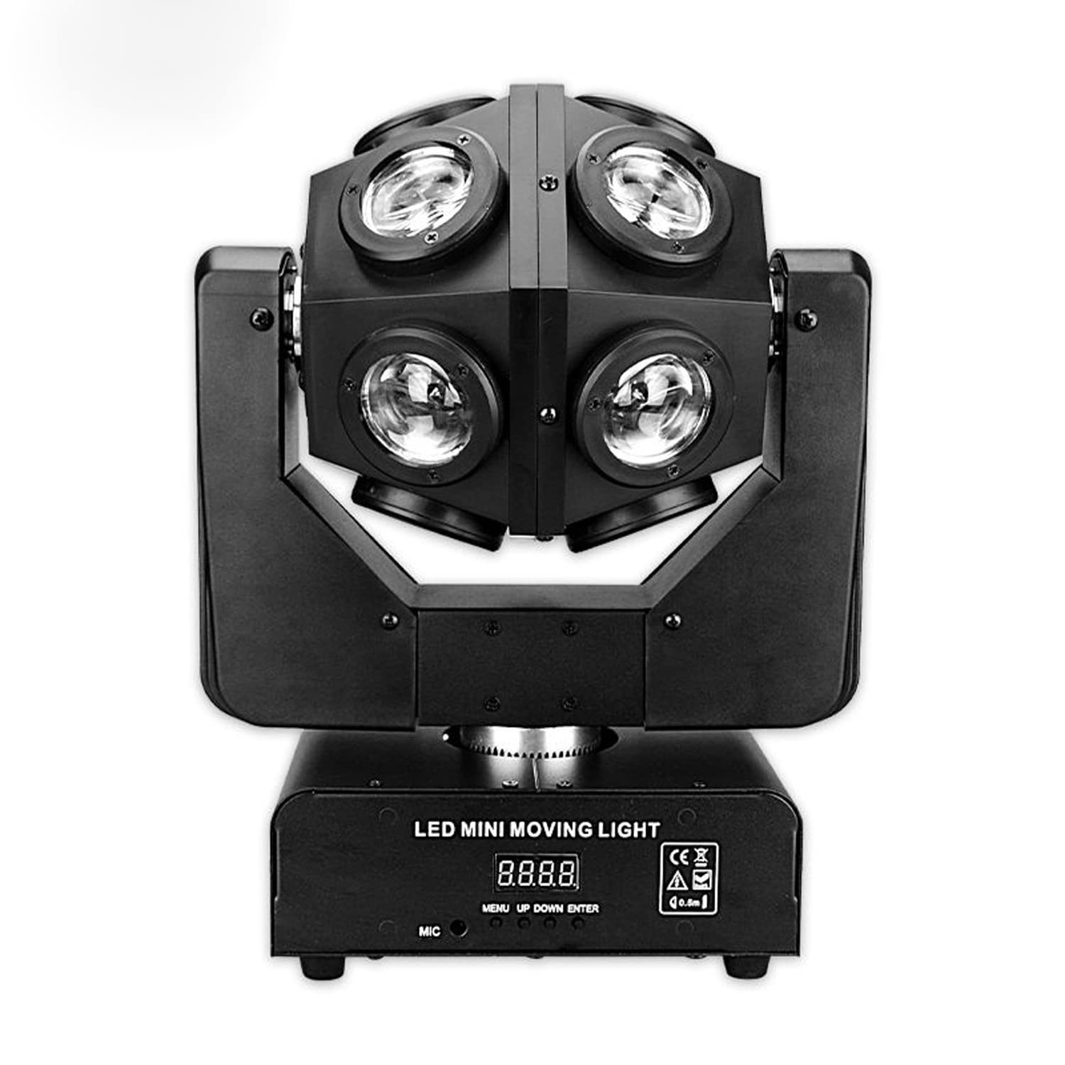 JUNMAN 12x12W RGBW 4 in 1 Football Led Beam Moving Head DJ Disco Stage Wash Light DMX512 15/20/47 Channels Effect Lighting